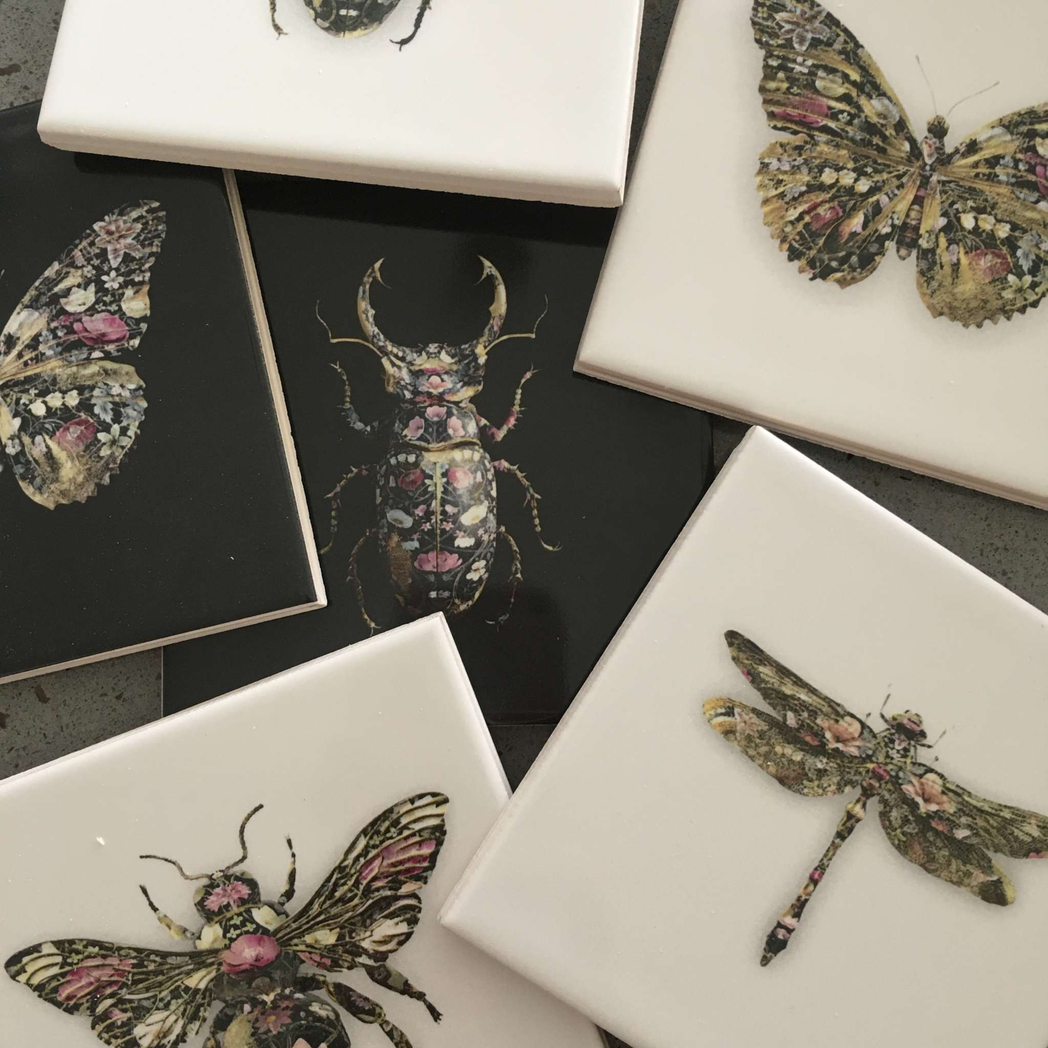Insect Noir Tiles