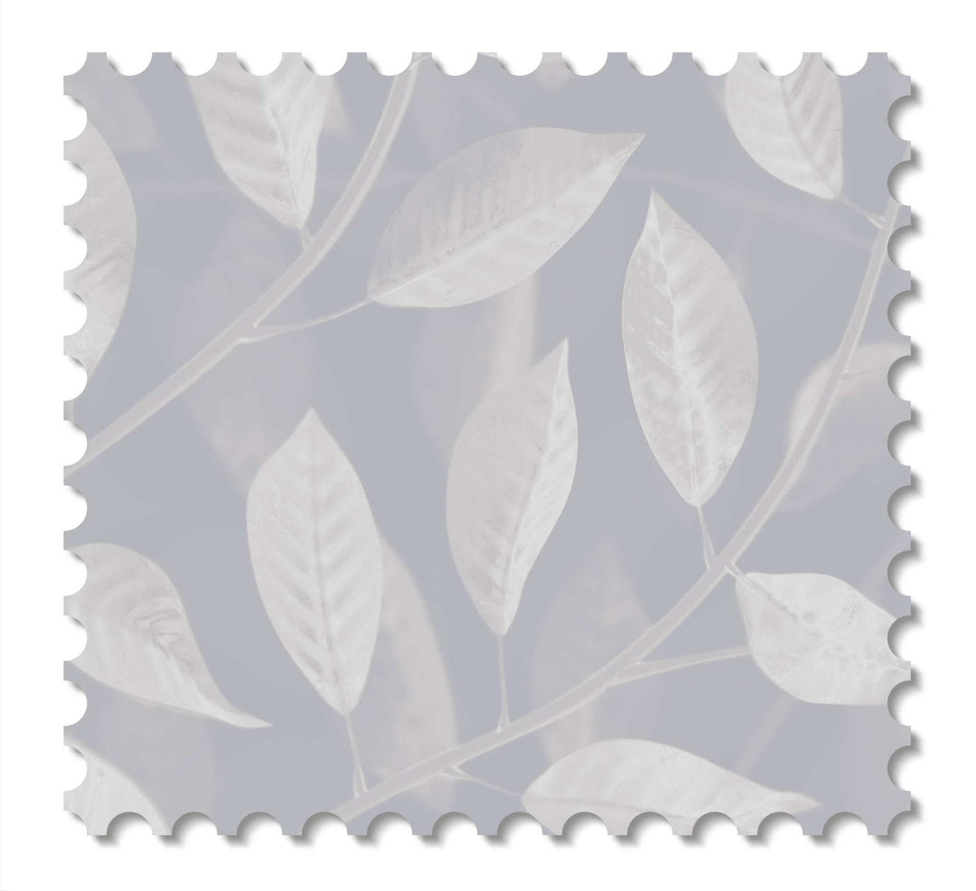 A Million Leaves wallcovering swatch - Silver Frost
