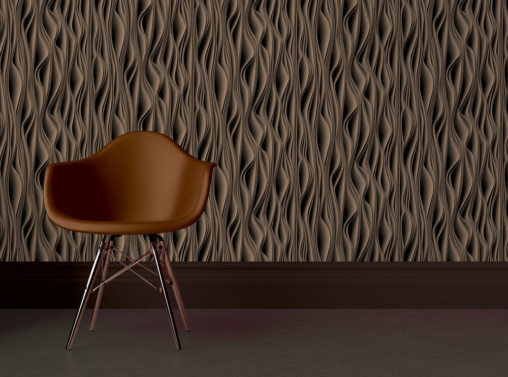 3D Waves Effect Wallpaper: Sandstone