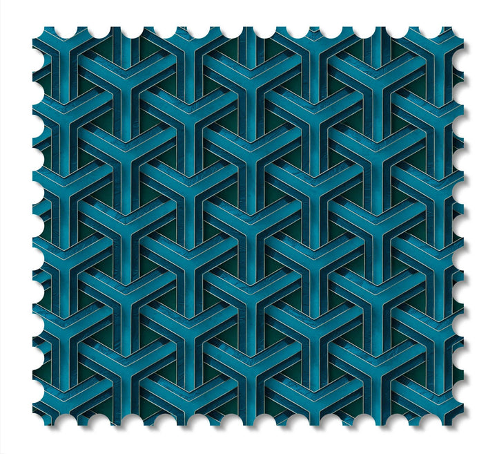 Hex Weave Mica swatches