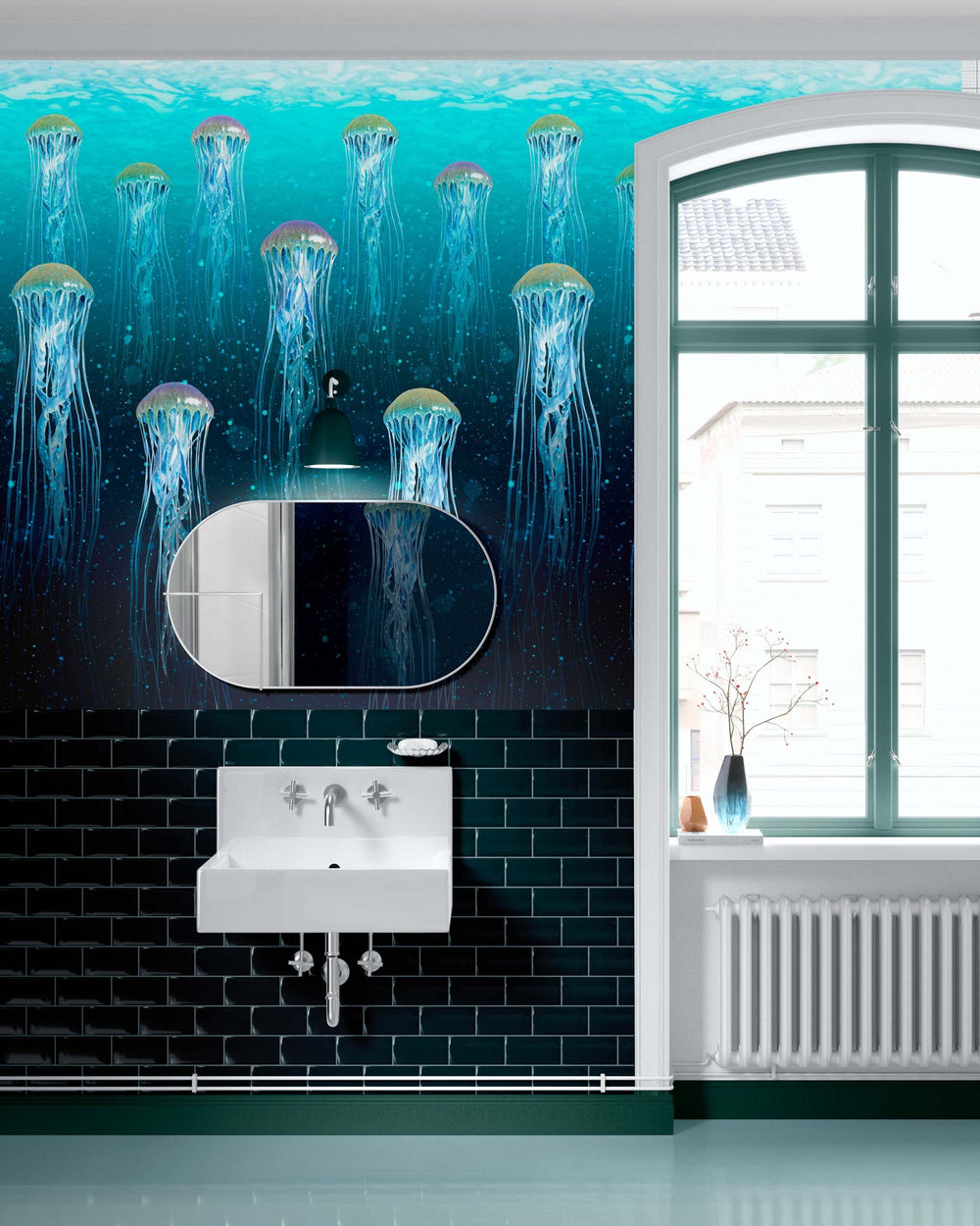 Super large scale Jellyfish wallpaper