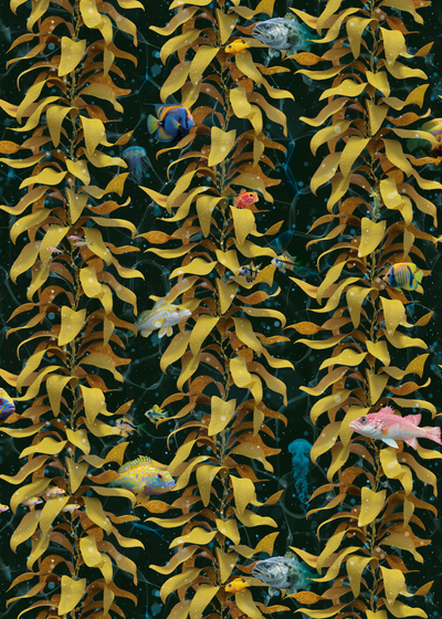 Luxury Sea Kelp Wallpaper : Mustard 