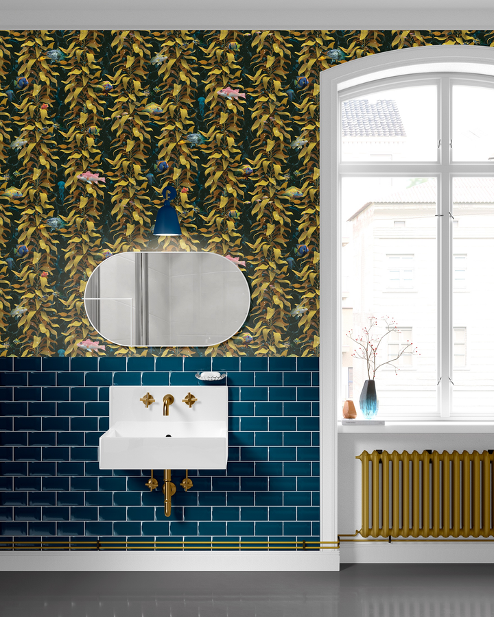 Luxury Sea Kelp Wallpaper : Mustard