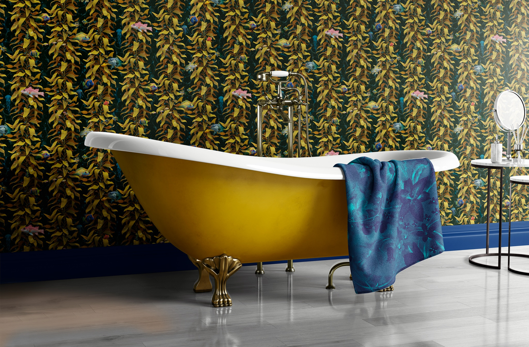 Luxury Sea Kelp Wallpaper : Mustard