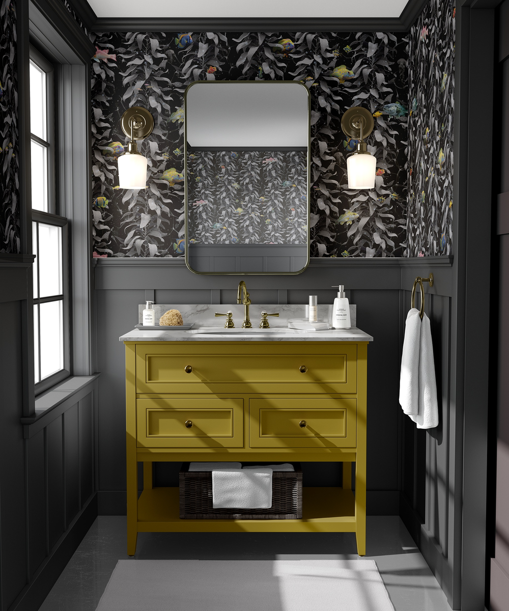 Luxury Sea Kelp Wallpaper in Deep Colourway