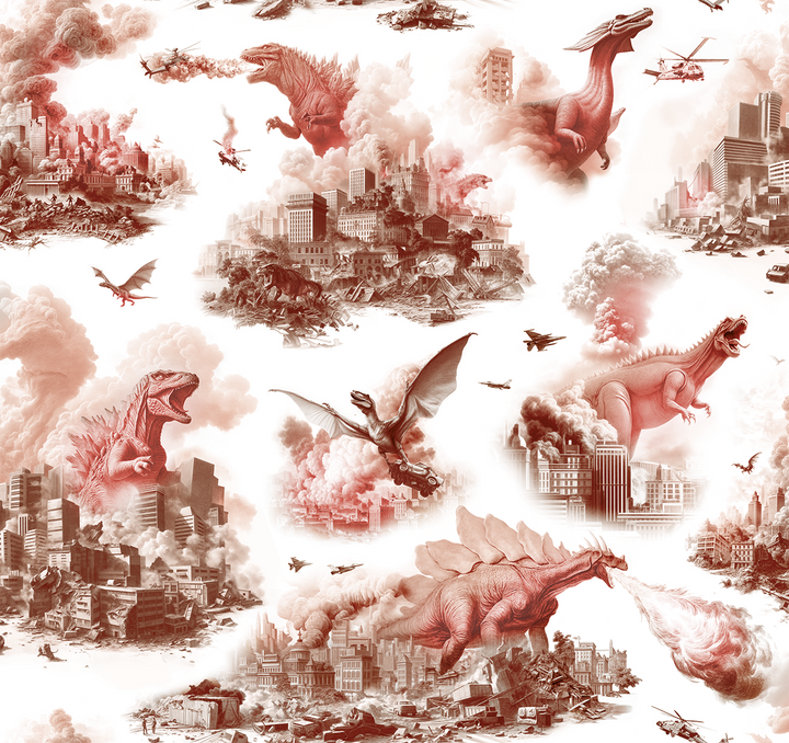 Luxury Monster Dinosaur Wallpaper : Toile de Jurassic : ROAR-set