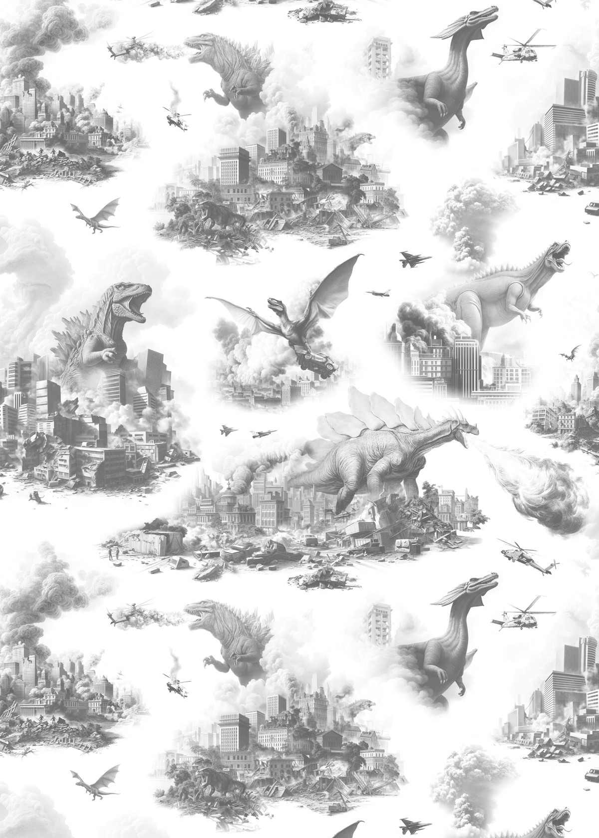 Luxury Monster Dinosaur Wallpaper : Toile de Jurassic
