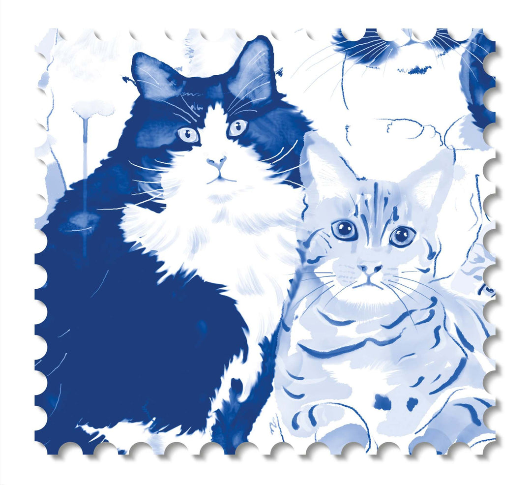Feline Groovy: Wallcovering swatches