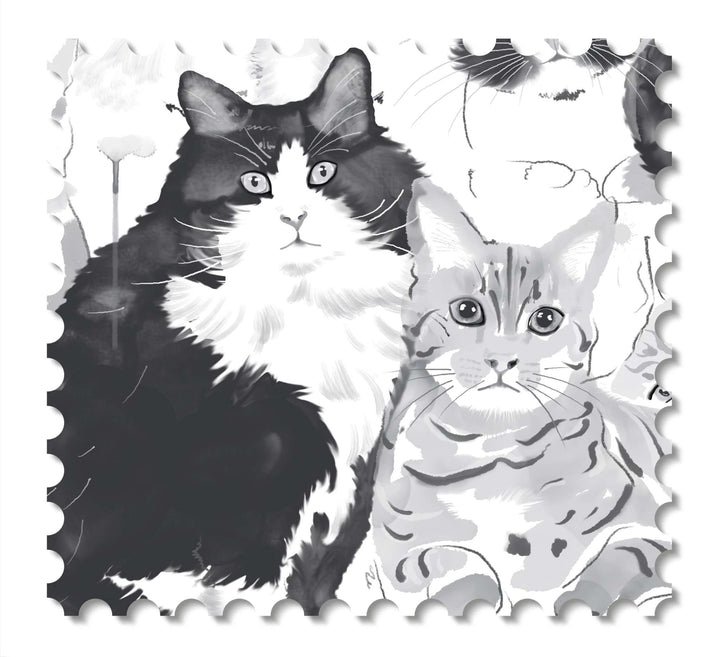 Feline Groovy: Wallcovering swatches