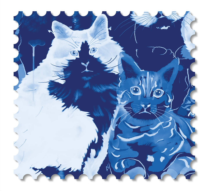 Feline Groovy: Wallcovering swatches