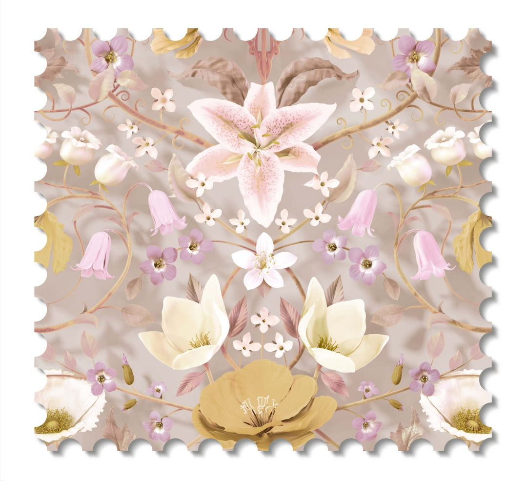 Flora Botanica wallcovering swatch - Bubblegum