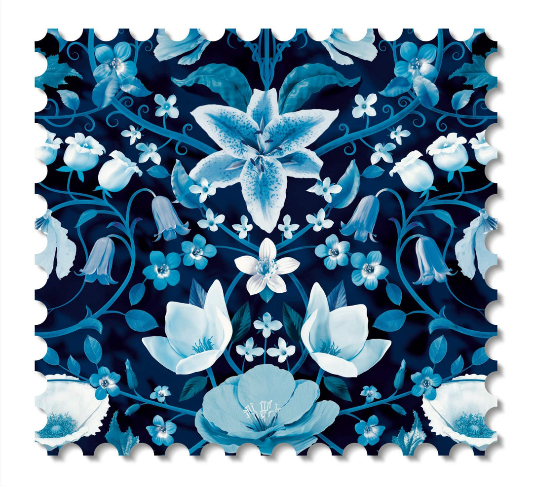 Flora Botanica wallcovering swatch - Midnight