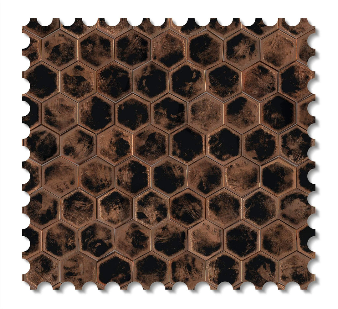 Hex wallcovering swatch - Dark Moon