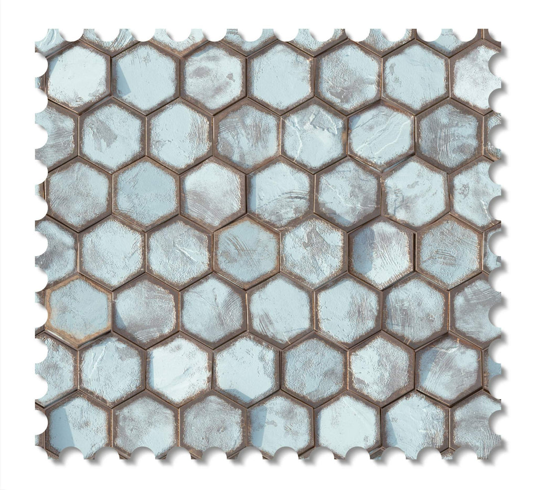 Hex wallcovering swatch - Moon