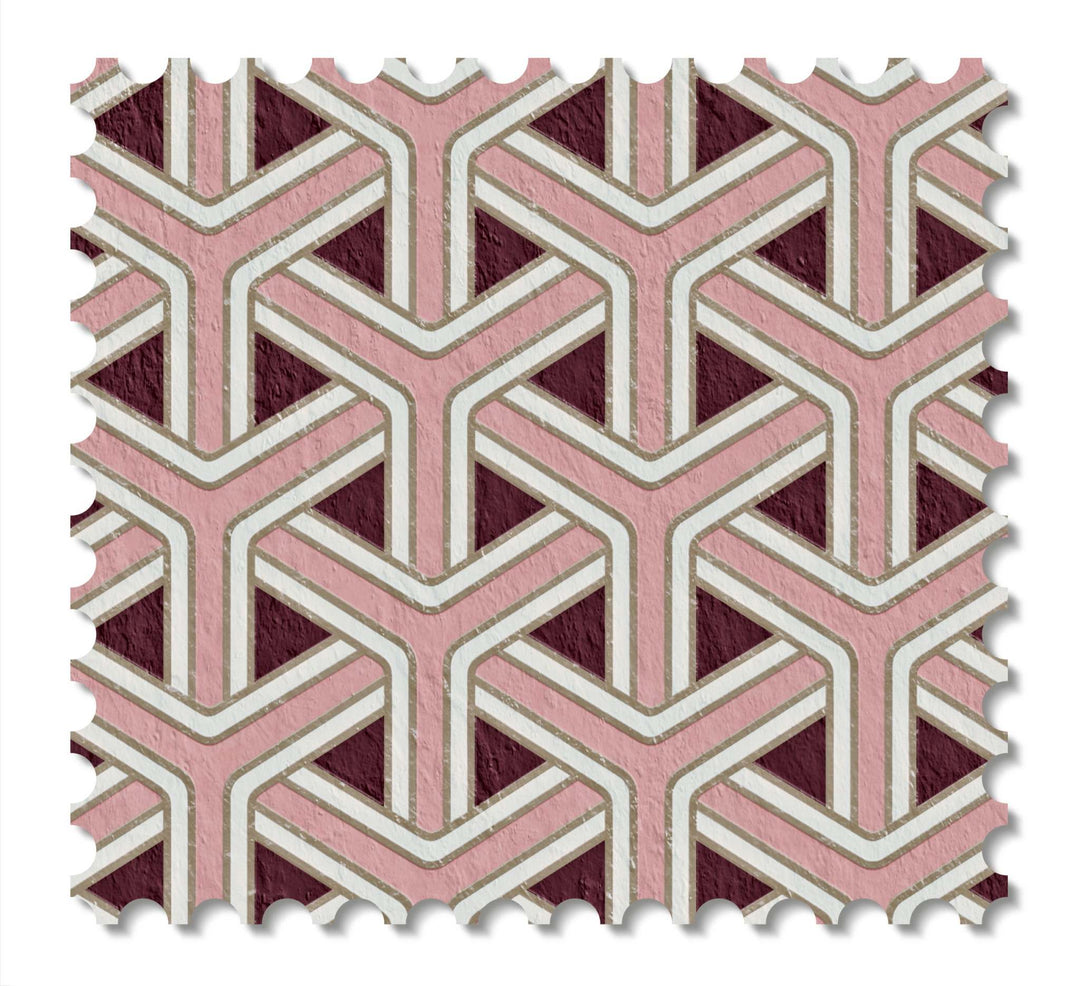 Hex Weave swatch - Red Scoria