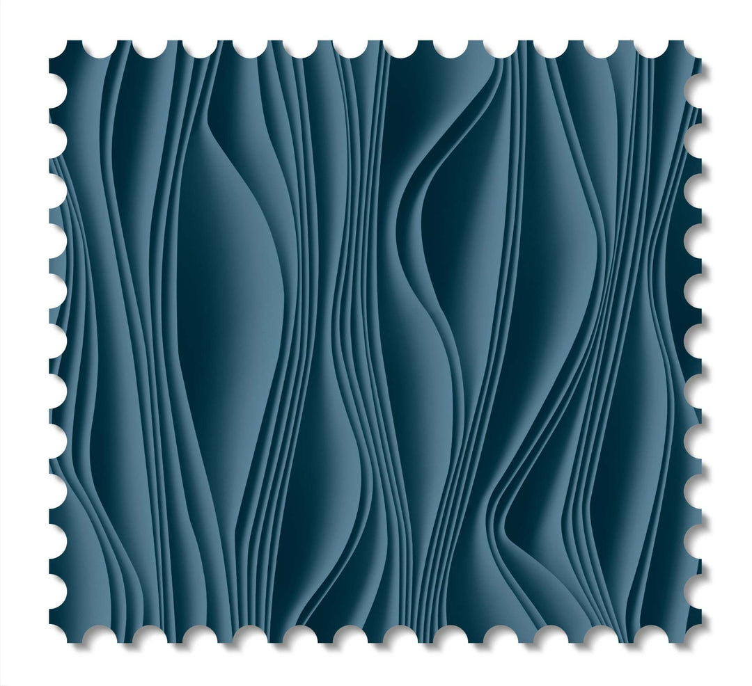 Marianas wallcovering swatch - Smalt