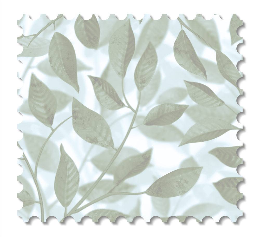 A Million Leaves wallcovering swatch - Mist