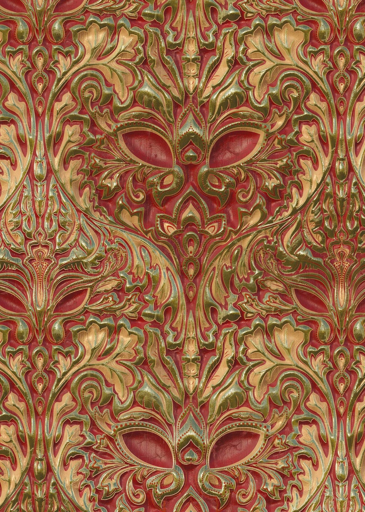 Damask Wallpaper | Da Mask | Carmine Lake