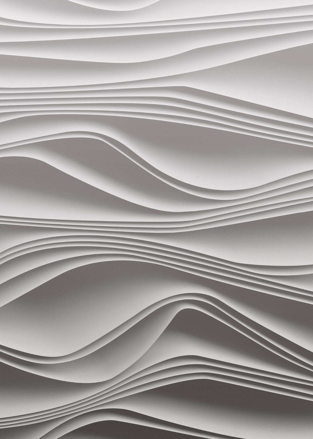 Marianas Rotation SUPERSIZED Lunar Fade textured white wave pattern wallpaper roll