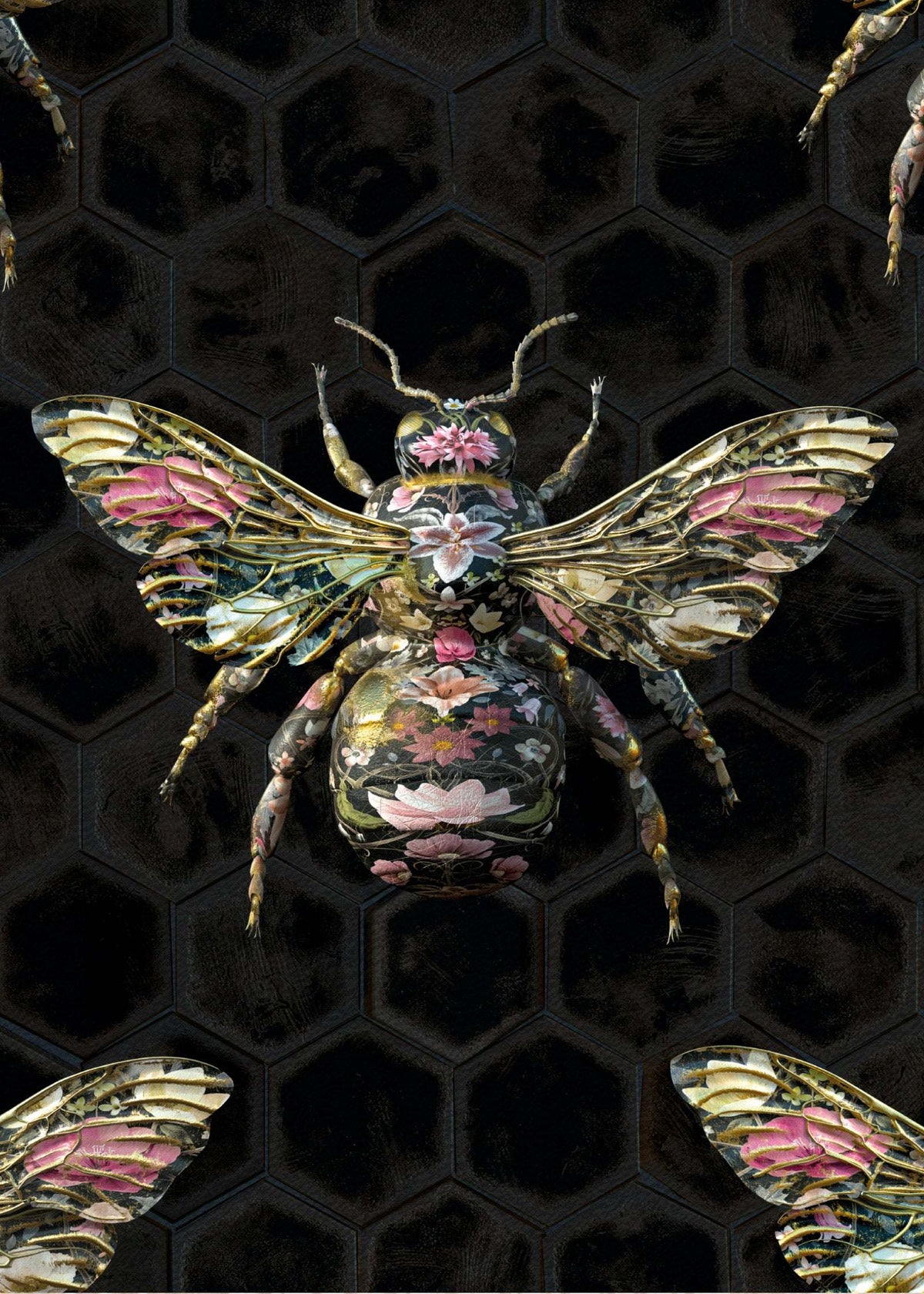 Large Bee Wallpapers - Insects Noir - Bombus Botanicus