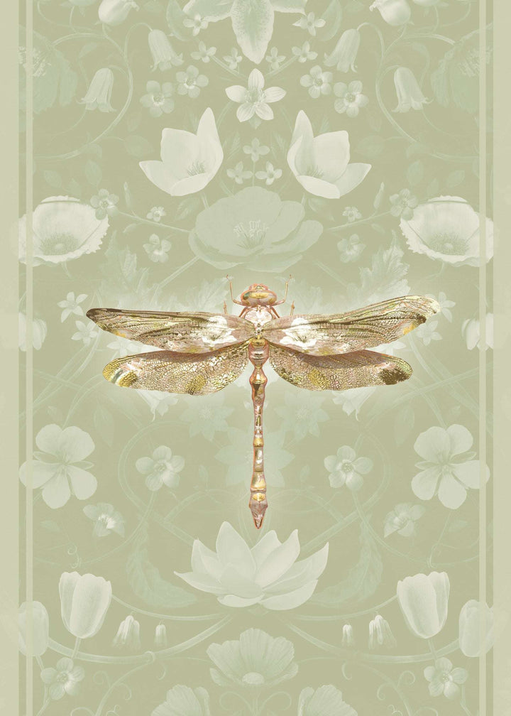 Insects Jour - Anisoptera Bubblegum Botanicus in Celadon