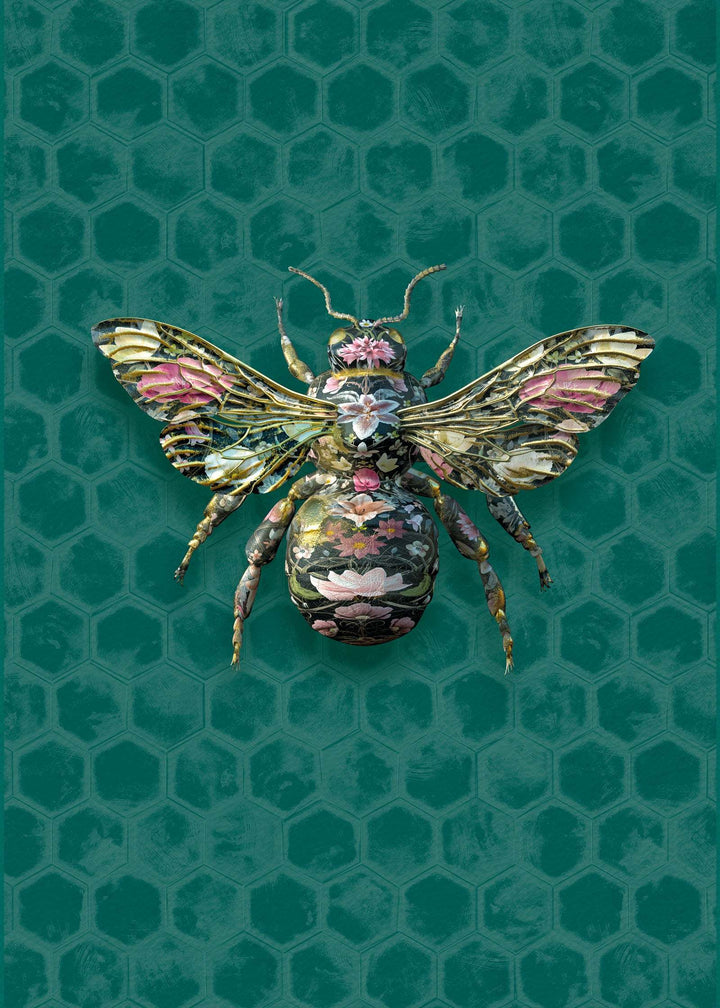 Insects Noir - Bombus Botanicus in Emerald