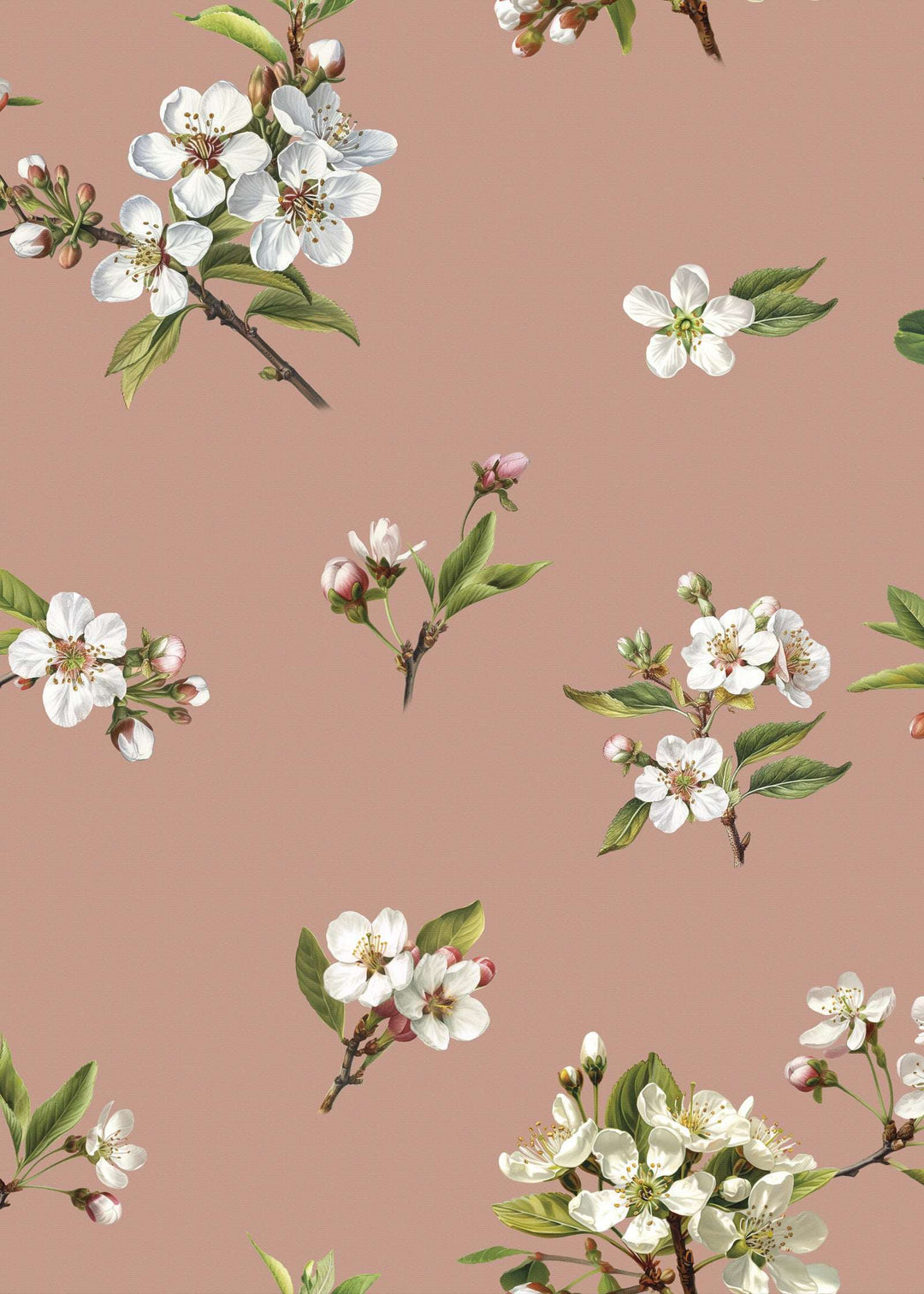 Freda Kahlo wallpaper in Blush colourway