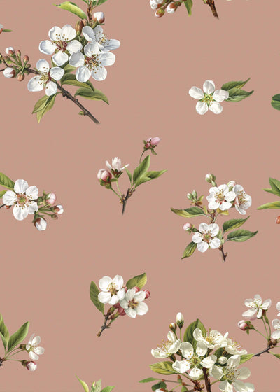 Freda Kahlo wallpaper in Blush colourway