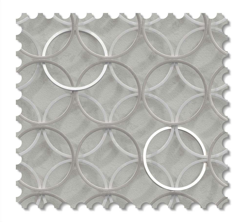 Circles wallcovering swatch - Casmere