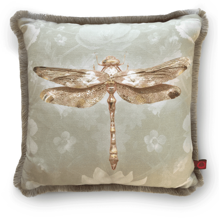 Anisoptera Botanicus Bubblegum Fringed Cushion