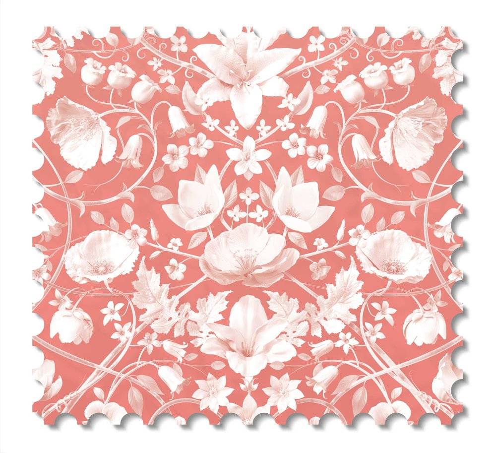 Flora Botanica Graduation wallcovering swatch - Arizona Dust