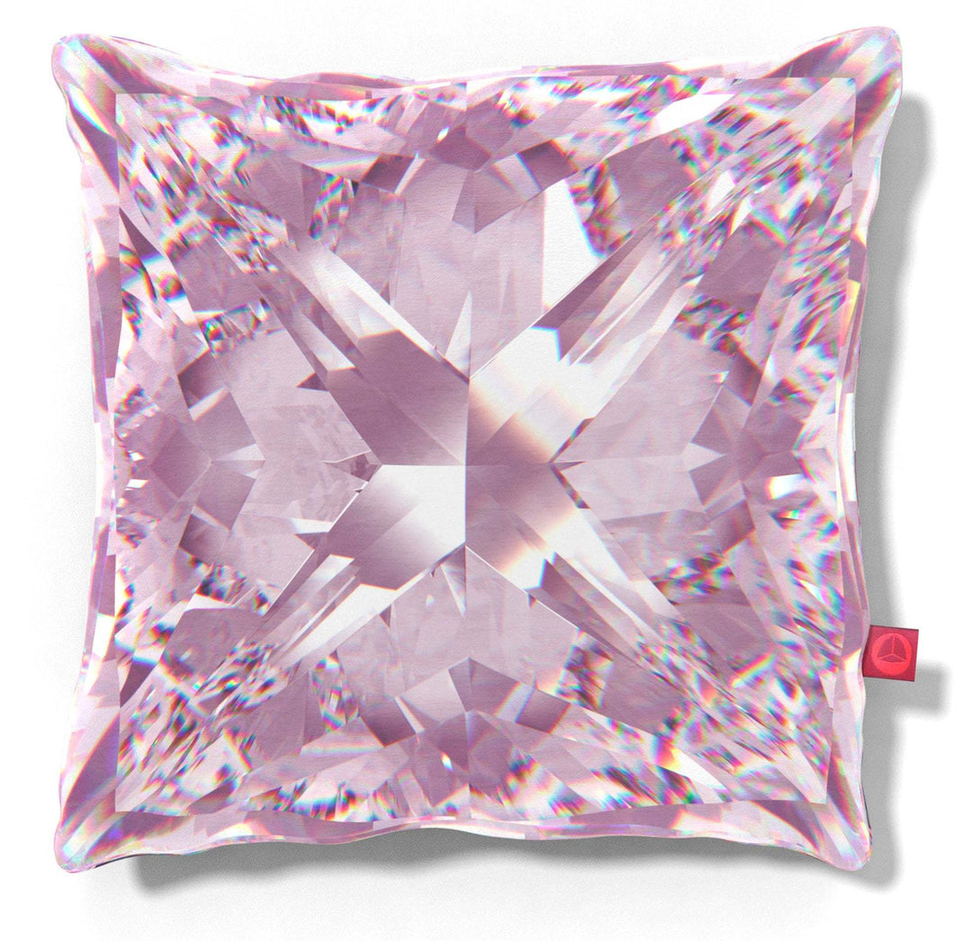 Large Velvet Diamond Cushion Violetta