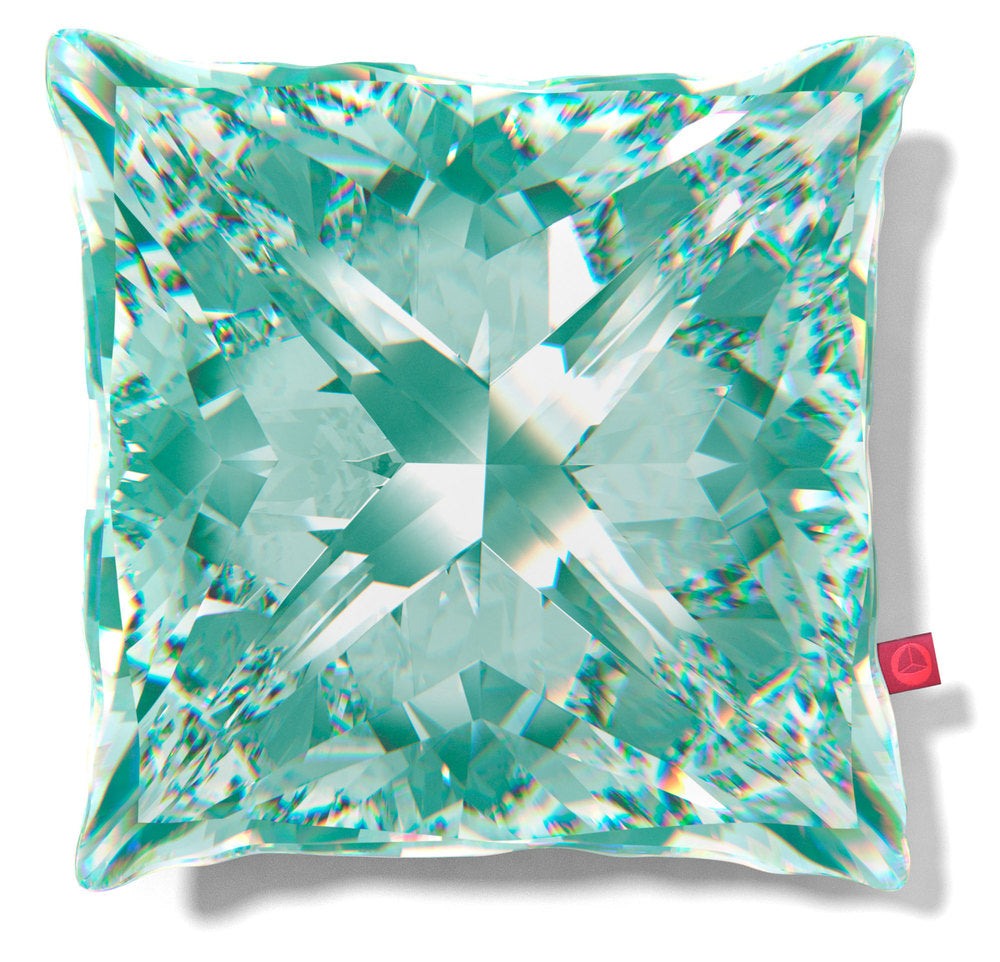 Large Velvet Diamond Cushion