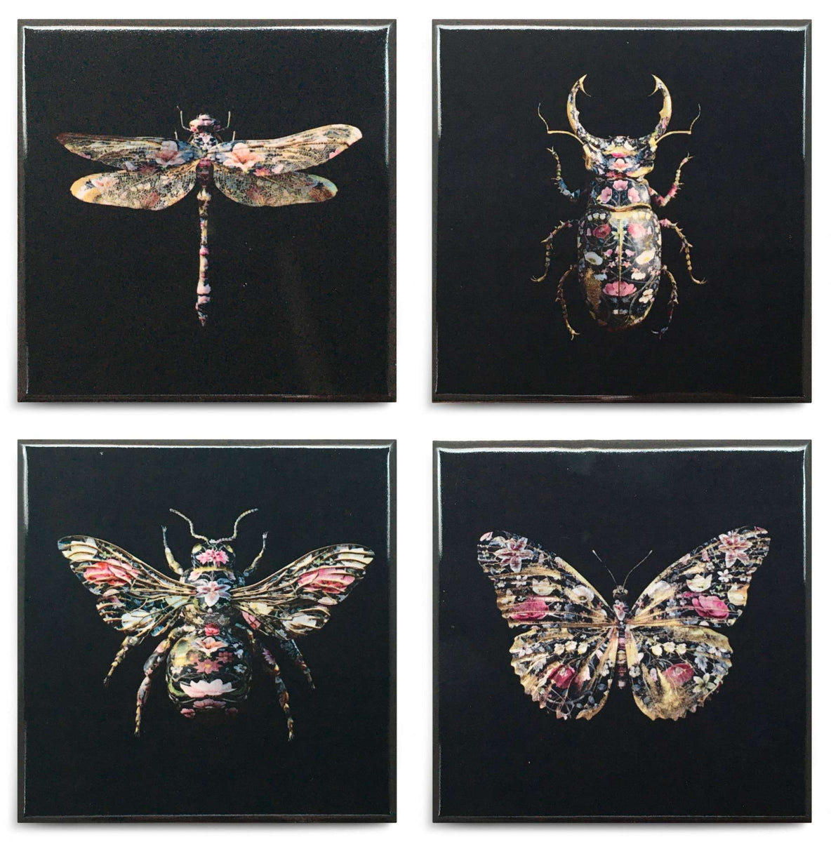 Insect Noir Tiles : All Insects - Black – Carmine Lake